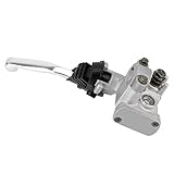 KIMISS Hauptbremszylinder vorne rechts, Aluminium + ABS Hauptbremszylinderhebel Barsch für 1996-2013 CR125R CR250R