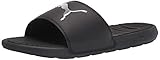 PUMA Herren Cool Cat Sport Sandalen zum Reinschlüpfen, schwarz/silber, 44.5 EU