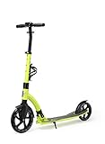STAR SCOOTER Aluminium Kickscooter Roller Kinderroller Tretroller für Jungen und Mädchen ab 8-9 Jahre Big 230mm Wheel Ultimate Scooter für Kinder und Erwachsene Grün