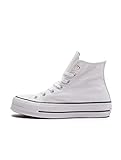 Converse Damen CTAS Lift HI Niedrig Sneakers, Weiß (White/Black/White 102), 38 EU