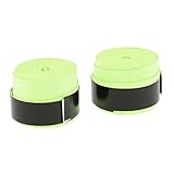 Unbekannt 2er Set Griffbänder Overgrip Anti-Rutsch Grip für Tennis Badminton Squash - fluoreszierend Gelb