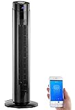 Sichler Haushaltsgeräte Ventilatoren: Turmventilator, Ionisator, WLAN & App, Siri, Alexa & Google Assistant (Luftreiniger mit Ionisator)