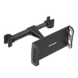 Tryone Tablet Halterung Auto, Kopfstütze Tablet Halter - Kfz-Kopfstützenhalterung für iPad iPhone Serie/Samsung Galaxy Tabs/Kindle Fire HD usw. 4,7-10,5 Zoll Geräte(Schwarz)