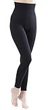 Yenita Damen Shapewear Slim Leggings, Taillen-Leggings, Bauchweg Miederhose, schwarz