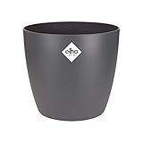 Elho Brussels Rund 20 - Blumentopf - Anthrazit - Drinnen - Ø 20.3 x H 18.6 cm