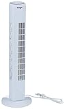 Venga! VG VT 3001 3-stufiger, oszillierender Turmventilator, 80 cm, 45 W - Weiß