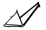 Unbekannt 28' Zoll Alu Fahrrad Rahmen Damen Trekking Trapez Bike Rh 45cm schwarz matt Ketten Schaltung A-Head 1 1/8 B-Ware