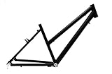 Unbekannt 28' Zoll Alu Fahrrad Rahmen Damen Trekking Trapez Bike Rh 45cm schwarz matt Ketten Schaltung A-Head 1 1/8 B-Ware