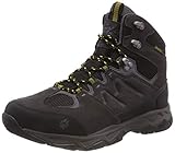 Jack Wolfskin MTN Attack 6 Texapore Mid M, wasserdichte & atmungsaktive Wanderschuhe für Herren, Schwarz (Burly Yellow 3800) ,47.5 EU
