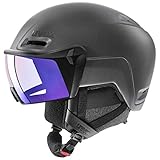 uvex Unisex – Erwachsene, hlmt 700 vario Skihelm, black mat, 55-59 cm
