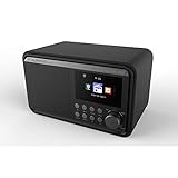 Albrecht DR490 Hybridradio mit Farbdisplay, Internet, DAB+, UKW, Radiosteuerung via App, Farbe: schwarz