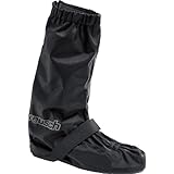 Reusch Regen Überschuhe wasserdicht, Schuüberzieher Regen-Überziehstiefel 1.0, durchgehende Gummisohle, integrierte Fersenkappe, Stretchgurt, Reflektoren, wasserdicht, Schwarz, XXL / 2XL