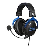 HyperX HX-HSCLS-BL Cloud for PS4 - Gaming Kopfhörer für PS4 mit In-Line Audio Control