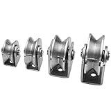 Hochlast Torrolle Hohlkehle Edelstahl V4A (Ø 50mm)