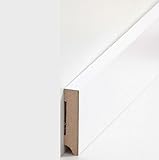 25 Meter Südbrock Fußleisten/Sockelleisten'Fürth' (MDF foliert / 721.1358) - weiß