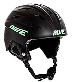 AWE Geringes Gewicht Snowboarden Erwachsene Groß In-Mold Skihelme Schwarz 58-61cm