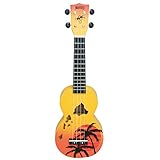 Mahalo Ukuleles Mahalo Designer Series Ukulele, Right Handed, Orange Burst, Soprano (MD1HA orb)