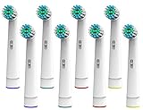8 Stück Aufsteckbürsten kompatibel mit vielen Nevadent Zahnbürsten Ersatzbürsten Bürstenköpfe (siehe Produktbeschreibung) von ONEBUY24