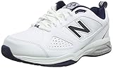 New Balance Herren 624 Hallenschuhe, Weiß (White/Navy WN4), 47 EU