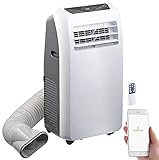 Sichler Haushaltsgeräte Klimageräte: Klimaanlage, Heiz-Funktion, 12.000 BTU/h, 3.500 W, WLAN, App-Steuerung (Mobile Klimaanlage WiFi)