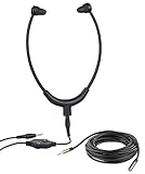 newgen medicals Kopfhörer Kabel: TV-Kinnbügel-Kopfhörer, 3,5-mm-Klinkenbuchse, 5 m Verlängerungskabel (Kinnbügel-Kopfhörer für Senioren)