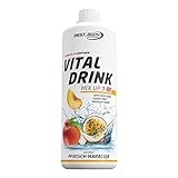 Best Body Nutrition Vital Drink Pfirsich-Maracuja, zuckerfreies Getränkekonzentrat, 1:80 ergibt 80 Liter Fertiggetränk, 1000 ml