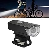 Kylewo Fahrradlicht, LED Batterie-Frontleuchte, LED Fahrradbeleuchtung USB Aufladbar,3 Licht-Modi Frontlicht/Rücklicht