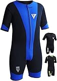 RDX Neopren-Saunaanzug – perfekt für Triathlon-Training und Bewegung, blau, Größe XXL