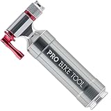 Pro Bike Tool CO2 Kartuschenpumpe - Schnell mit dem Inflator aufpumpen. Passt auf Presta & Schrader Ventile. Luftpumpe für Rennrad & Mountainbike. Metall Lagerbehälter - Keine CO2 Kartuschen enthalten