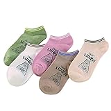Demarkt Sneaker Socken Damen Kurzsocken Füßlinge aus atmungsaktive Baumwolle Stil B