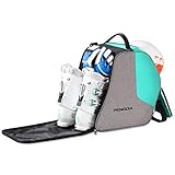 PENGDA Skischuhtasche Skistiefeltasche Extra große Umhängetasche mit Helmfach für Jacke, Helm, Schutzbrille, Handschuhe (Grün)
