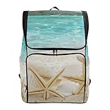 Montoj Strandmuscheln Seestern Outdoor Wanderrucksack Wanderrucksack mit Laptopfach & Camping-Rucksack