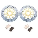 TARAZON Rund Paar Bremsscheiben + Beläge vorne für Suzuki RF 900 RT RV RW 96-99/GSF 1200 Bandit 99-96/GSF1200 Naked Bandit 96-00