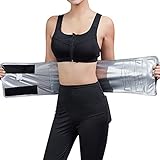 HYSENM Bauchweggürtel Schwitzgürtel für Fitnesstraining Damen/Herren mit Tasche Klettverschluss Sport, L