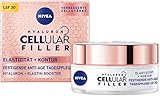 NIVEA Hyaluron Cellular + Elastizität und Kontur Tagespflege, Anti Falten Tagescreme mit LSF 30, festigende Gesichtscreme für gestärkte & elastische Haut