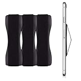 kwmobile Smartphone Fingerhalter 3er Set - Handy Halter Griff Halterung Einhandbedienung - 3X Handyhalter in Schwarz