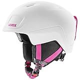 uvex Unisex Jugend heyya pro Skihelm, White-pink mat, 54-58 cm