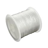 PandaHall 1 Roll Clear Nylon Draht Angelschnur, 0,35 mm, ca. 55 m/Rolle