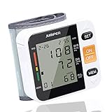 Jumper Digitale Handgelenk Blutdruckmessgerät, Digital Blutdruckmessgerät Monitor für Herzfrequenz und Pulse Detection - Einschließlich Aufbewahrungskoffer und AAA-Batterien (Orange)