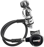 Cressi AC2/Compact Dive Center Edition Atemregler 1.stufe Kolbengesteuerte Int, Schwarz/Silber, One size