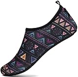 SAGUARO Badeschuhe Herren Wasserschuhe Damen Schwimmschuhe Strandschuhe Aquaschuhe Surfschuhe Outdoor Sport Barfussschuhe Neoprenschuhe Tauchschuhe Mehrfarbig Gr.38/39