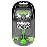 Gillette Body Rasierer Herren, Körperrasierer mit Hautschutz, Rasierer + 1 Ersatzklinge