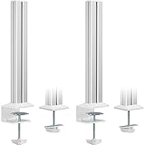 InLine Slatwall Befestigungssäulen Aluminium, für Tischhalterung Panel, 2er Set, 23181B