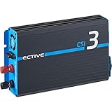 ECTIVE 300W 12V zu 230V Reiner Sinus-Wechselrichter CSI 3 mit Batterie-Ladegerät, NVS- und USV-Funktion