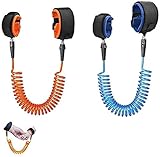 Locisne 2 Pack Baby Anti-verloren Gürtel, Baby Kinder Safty Anti Lost Walking Hand Gürtel Handgelenk Link Bungee Leine Sicherheit Kleinkind Harness, Reisen Helfer