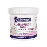 Canosept Augenpflege Finger-Pads für Hunde 100 Stück - Mit beruhigendem Aloe Vera Extrakt - Fingerlinge zur Reinigung & Pflege des Augenumfelds - Gegen Schmutz & Tränenstein