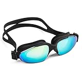 vetoky Schwimmbrille, Verspiegelte Schwimmbrillen UV Schutz kein Auslaufen für Erwachsene Herren Damen und Kinder