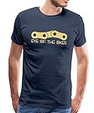 Fahrrad Eye of The Biker Fahrradkette Männer Premium T-Shirt, S, Navy