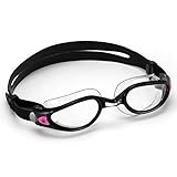 Aqua Sphere Damen Schwimmbrille Kaiman Exo Ladies Klare Gläser - Transparent/Schwarz