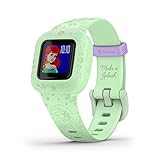Garmin vívofit jr. 3 Disney Prinzessin Arielle – wasserdichter, digitaler Aktivitätstracker für Kinder ab 4 Jahren, Schrittzähler, großes 1,4 cm Display, Notfallkontakt, bis zu 1 Jahr Batterie, Quiz